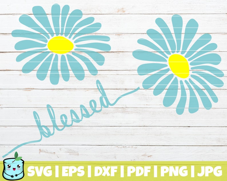 Download Daisy Flower Print Instant Download Commercial Use Digital Vector Clip Art Blessed Daisy Svg Cut File Clip Art Art Collectibles