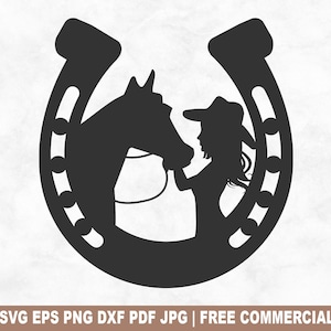 File di taglio SVG "Ragazza che bacia il cavallo", file SVG "Rodeo Country Cowgirl" per Cricut Silhouette, PNG stampabile "Southern Western" per magliette, tazze e artigianato