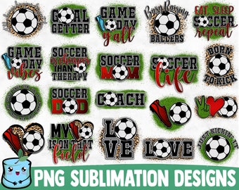 Soccer Sublimation Bundle | Soccer PNG Print | Soccer Quote | Sublimation PNG | Soccer Mom Shirt | Cheerleader