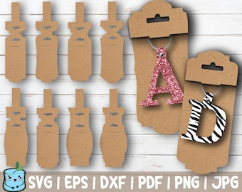 Sleutelhanger houders SVG-bundel, sjablonen voor videokaarten knippen SVG-bestand voor Cricut Silhouette, sleutelhanger met kaart afdrukbare png
