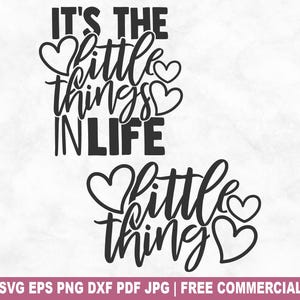 Es ist die kleinen Dinge SVG Schnittdatei, Mutter Tochter passende Designs SVG für Cricut Silhouette, Baby druckbare PNG für Shirts Tassen Handwerk