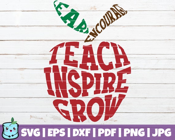 Teacher Apple Svg Cut File Commercial Use Instant Download Etsy