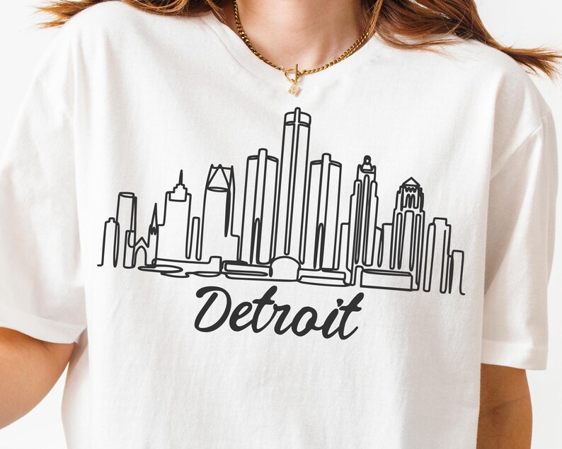 Detroit Cursive Detroit Michigan PNG SVG Cut File, the D Minimalist Line Art Vector ...