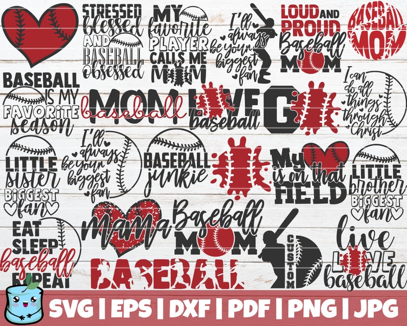 Download Baseball Svg Bundle Love Baseball Svg Cut Files Commercial Etsy