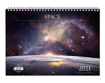 Space Calendar Etsy engagement calendar 2021 outer space