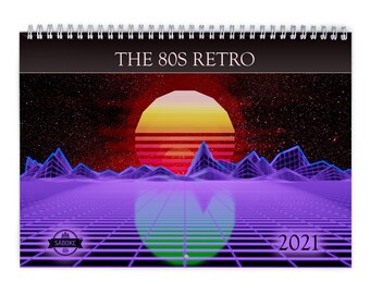 Retro Calendar Etsy calendario vintage 2021
