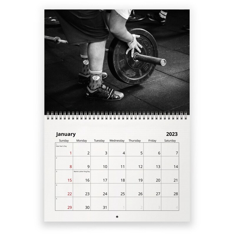 Bodybuilding 2023 Wall Calendar ID12723 Etsy