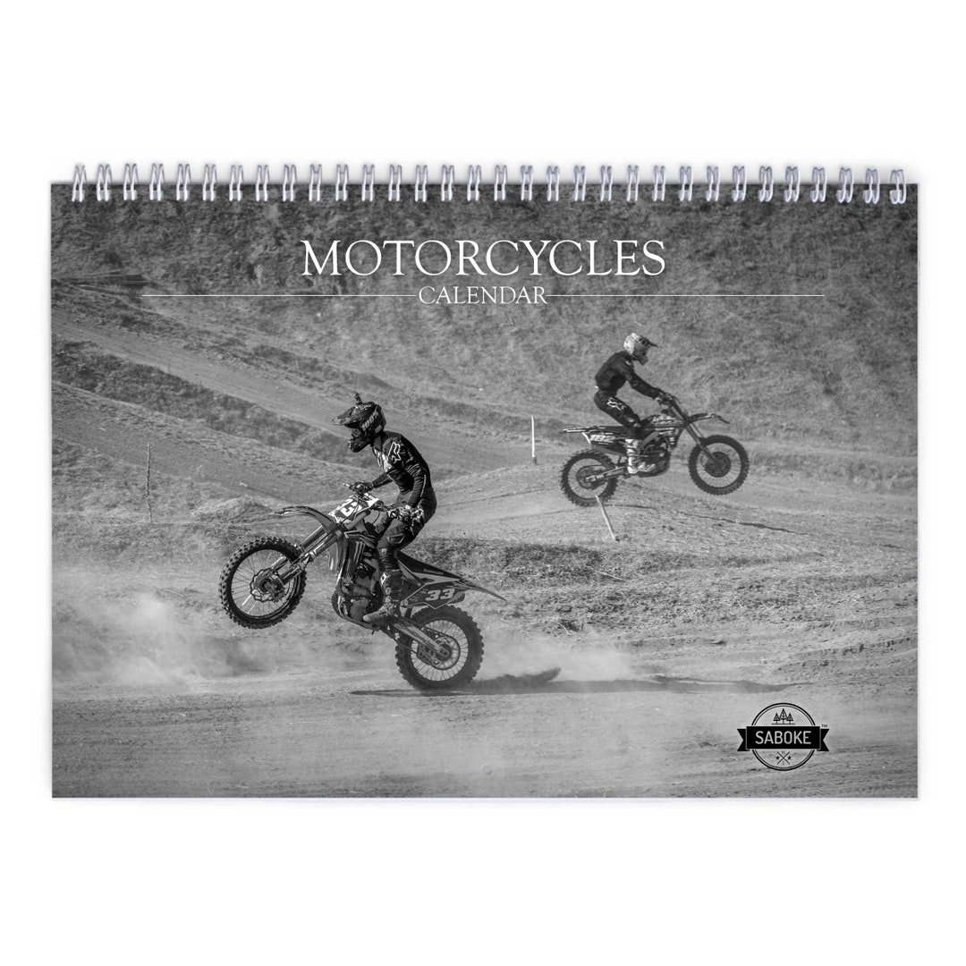 Motorcycle 2025 Wall Calendar IDW23095 Etsy