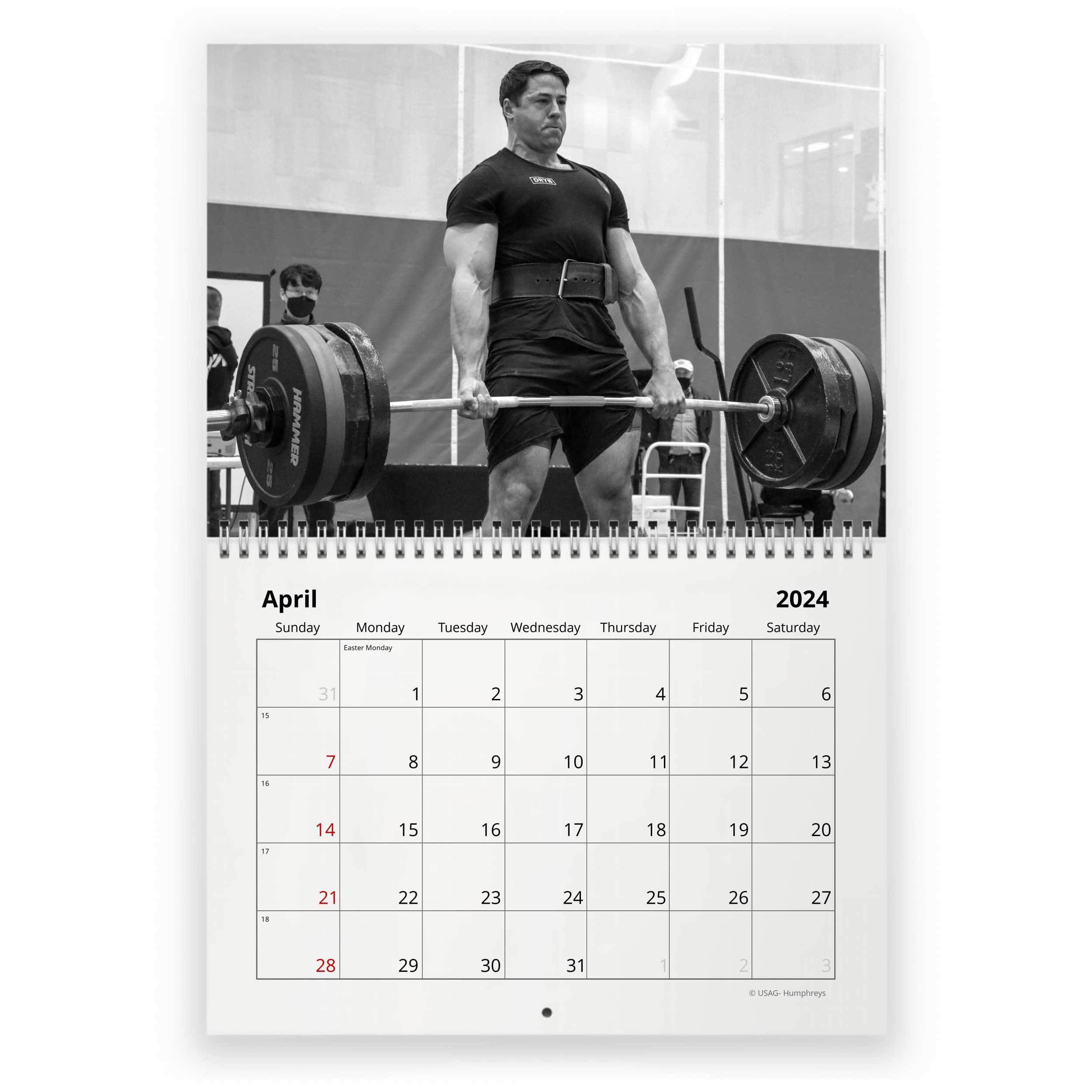 Bodybuilding 2024 Wall Calendar sold by Bored Marisa SKU 97165620 50 OFF Printerval