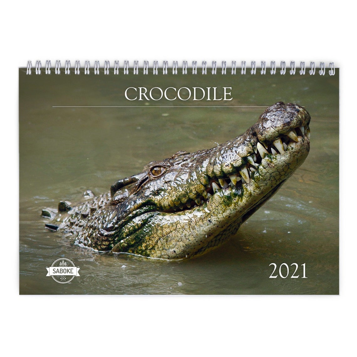 Crocodile 2021 Wall Calendar Etsy