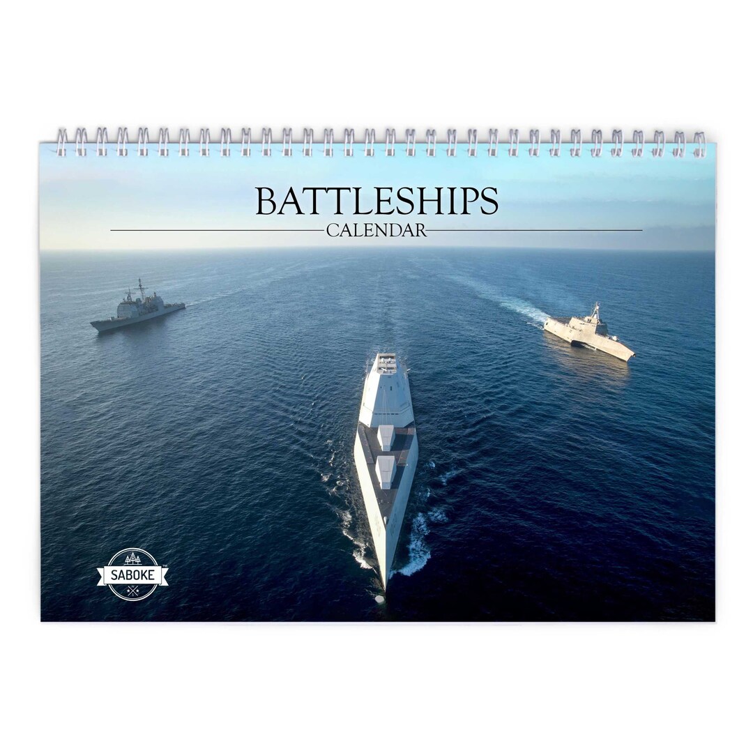 Battleships 2024 Wall Calendar IDW24123 Etsy
