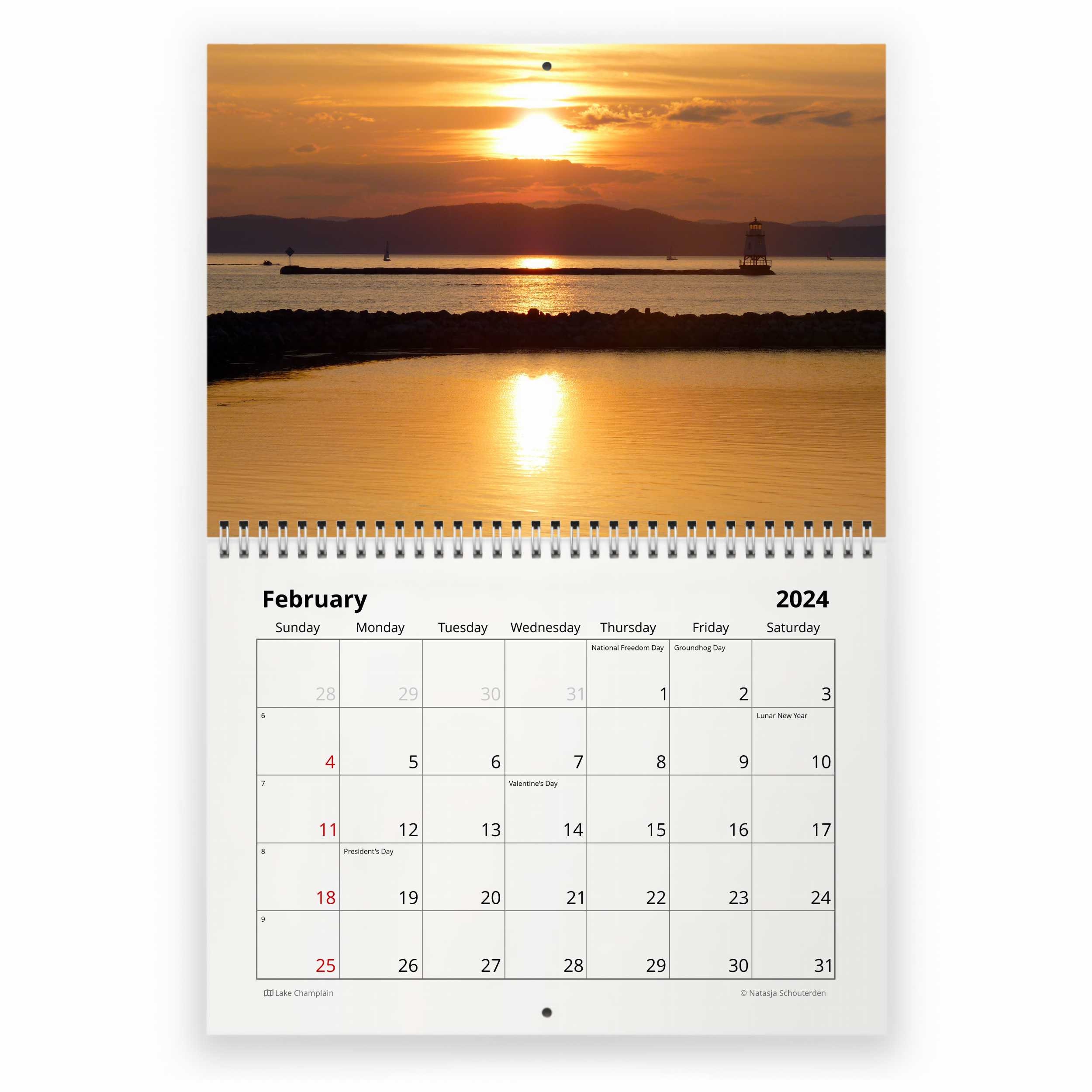 Vermont 2024 Wall Calendar sold by Mentality Alta SKU 4604167