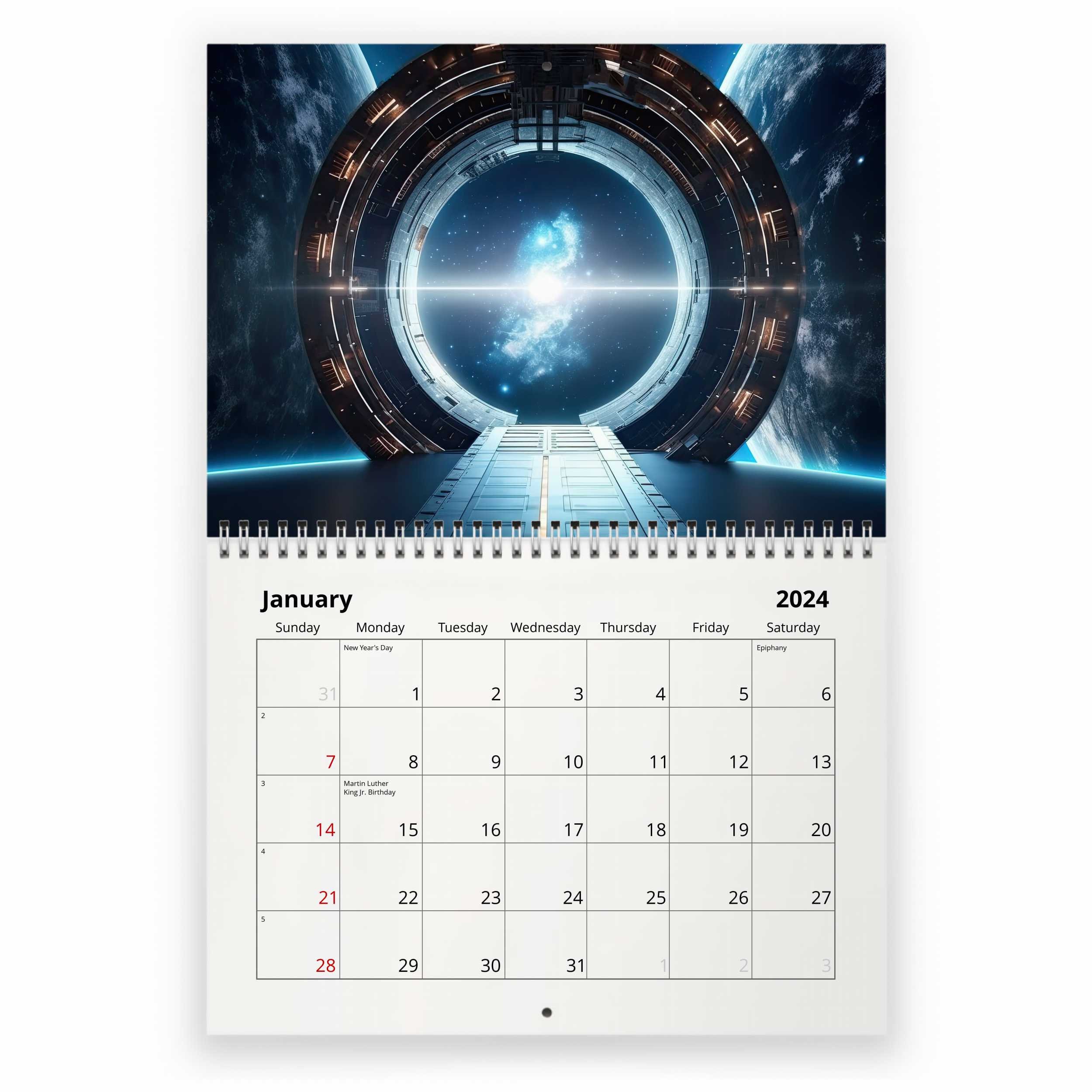 Sci Fi 2024 Wall Calendar sold by Corissa Escalating SKU 4604200