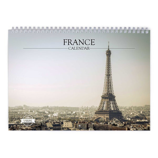 2024 France Wall Calendar Etsy