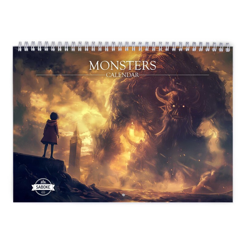 2025 Calendar Monsters Etsy