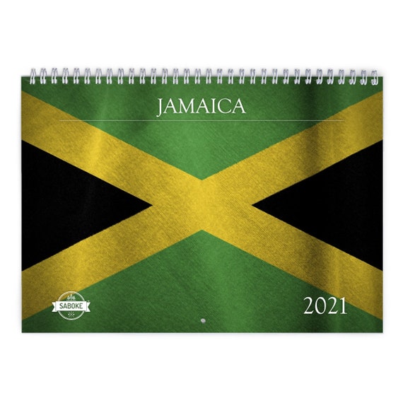 Jamaica 2021 Wall Calendar Etsy 2021 jamaican wall calendar