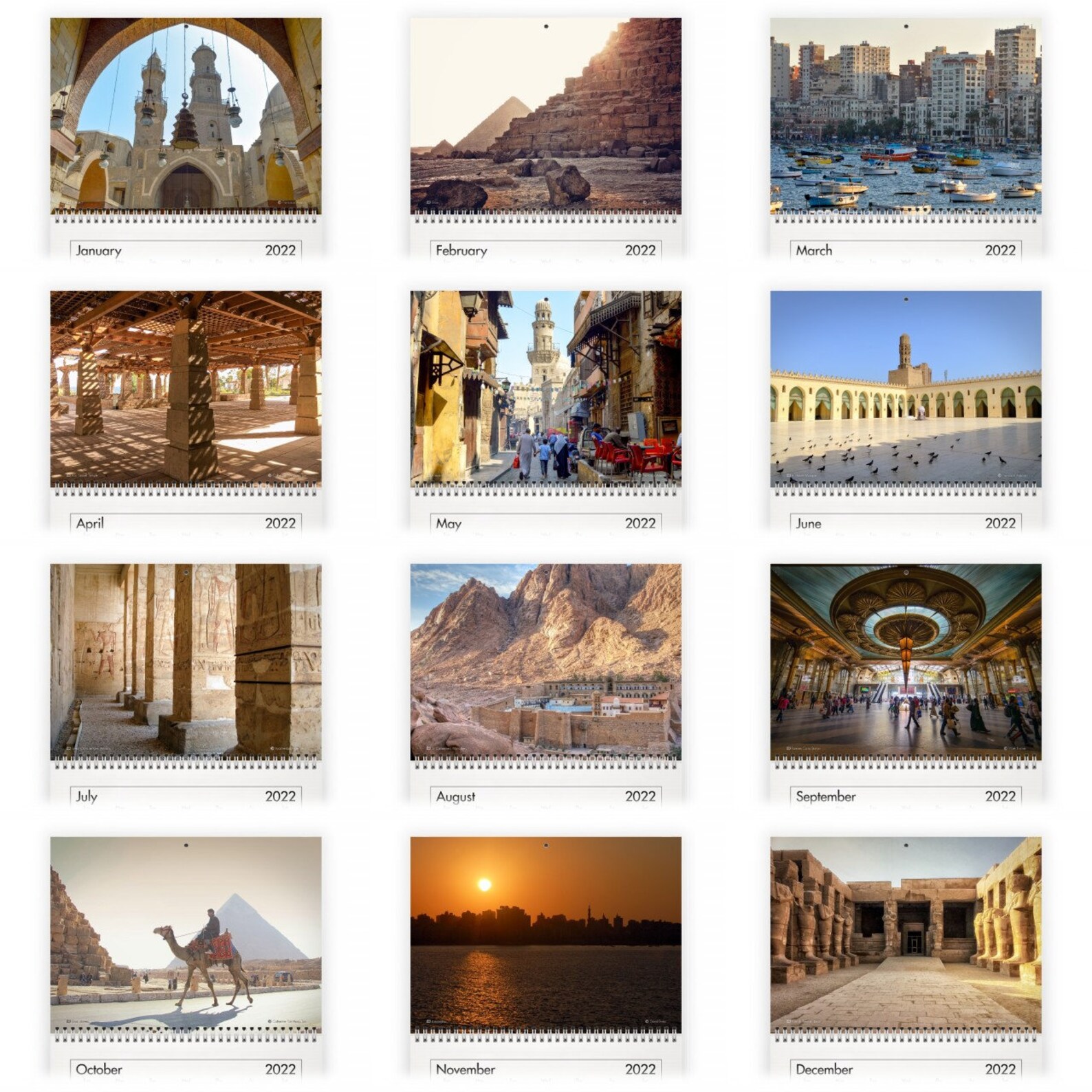 Egypt 2022 Wall Calendar ID12210 Etsy