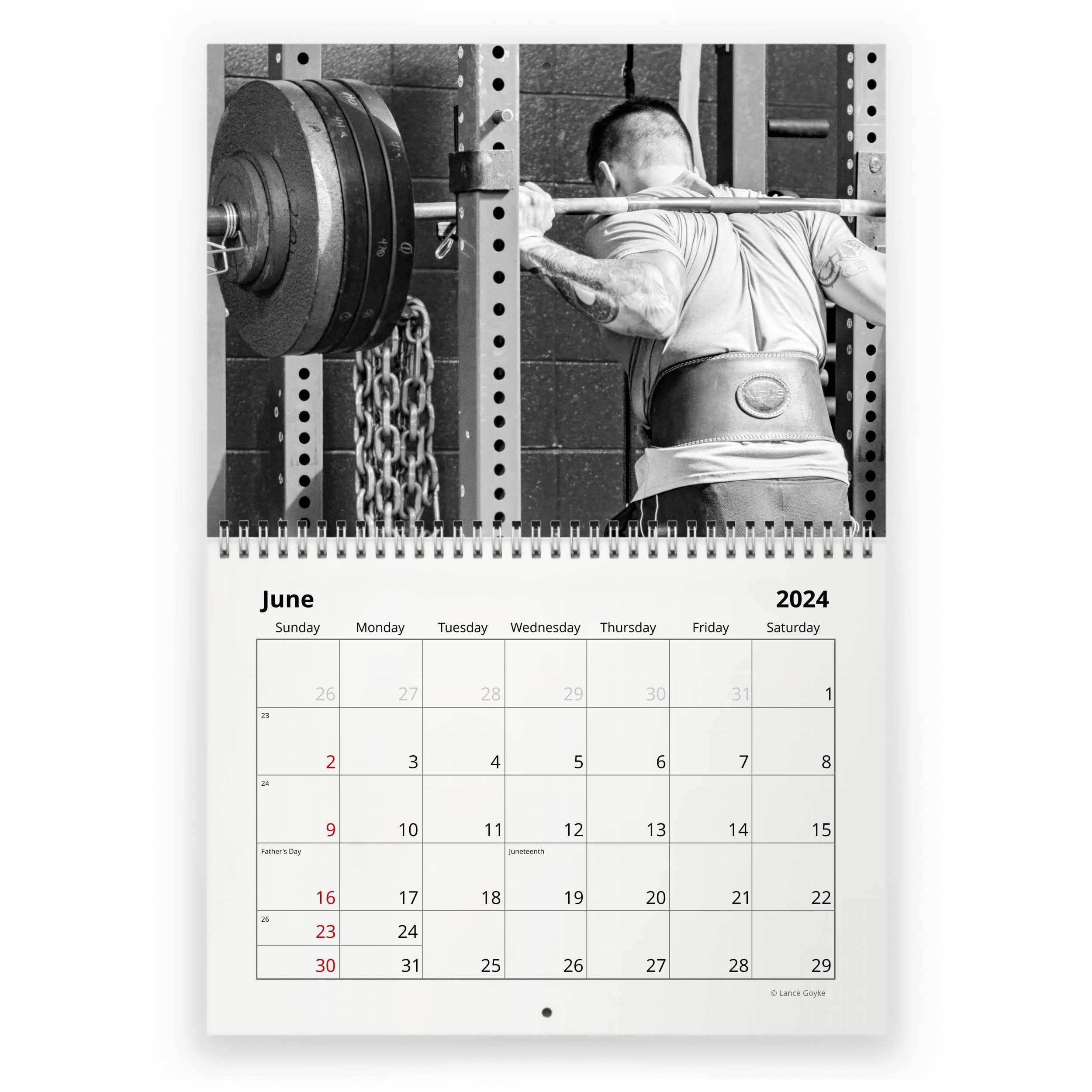 Bodybuilding 2024 Wall Calendar sold by Bored Marisa SKU 97165620 50 OFF Printerval