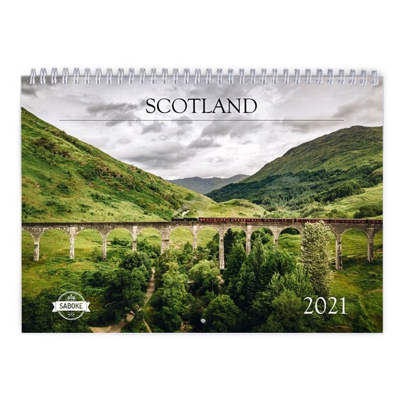 Scotland 2021 Wall Calendar Etsy kalender 2021 6 loch