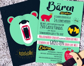 Children's room poster-set bears