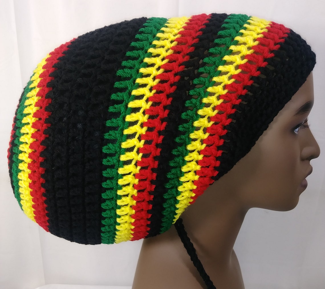 Dreadlock Hat Dreads Beanie Rasta Tam Large Loc Cap | Etsy