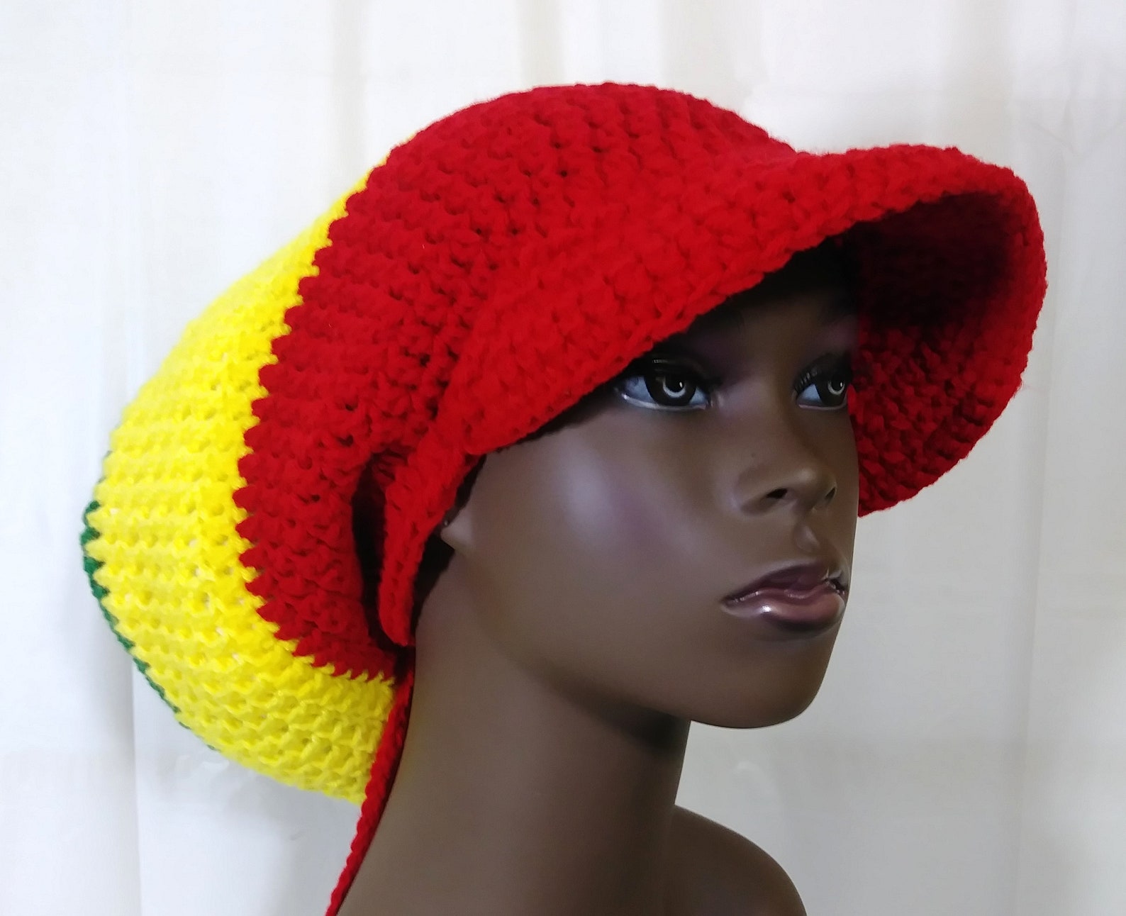 Dreadlock Beanie Rasta Hat Dreadlock Hat Slouchy Beanie Etsy