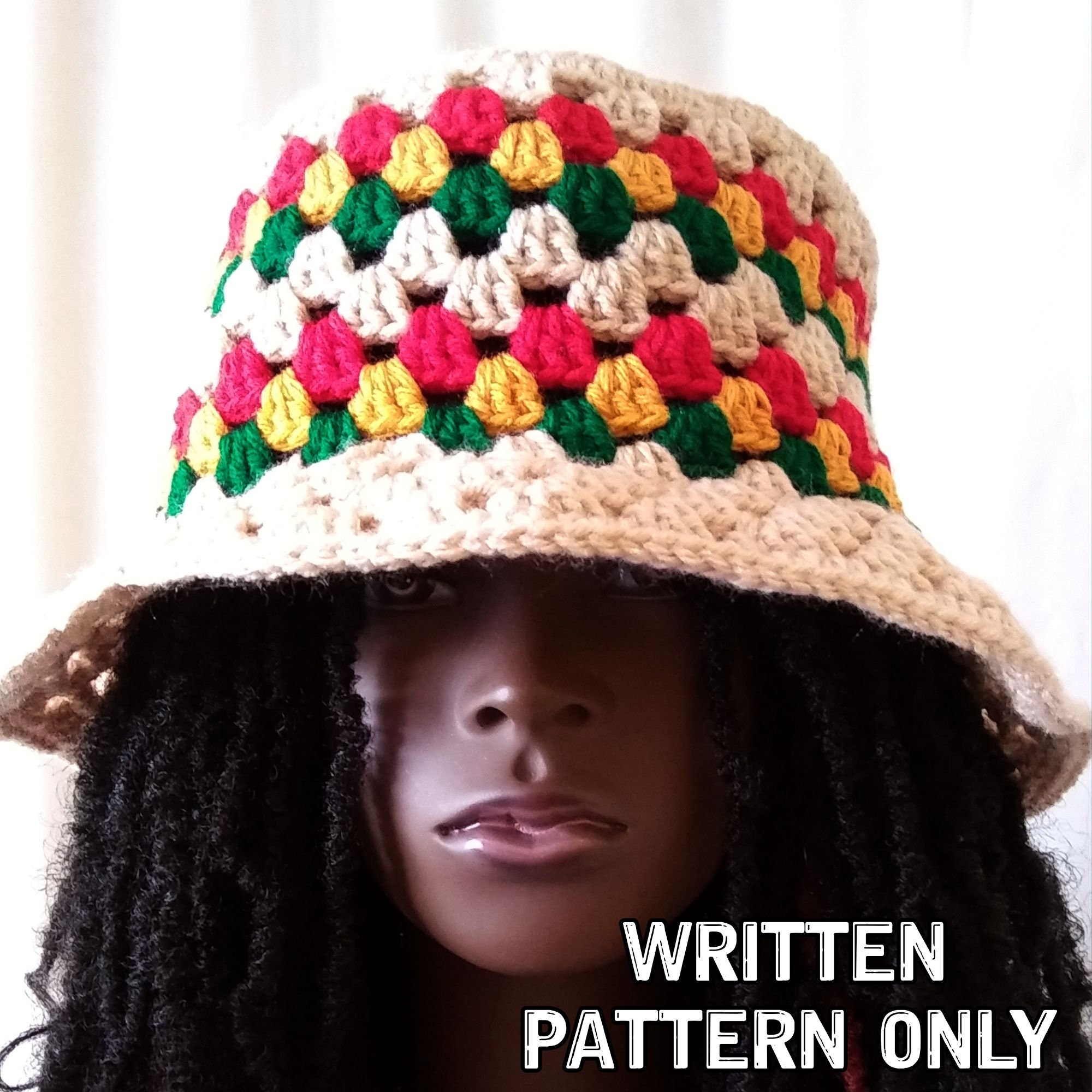 Easy Granny Stitch Bucket Hat Pattern - Crochet Pattern Instant ...