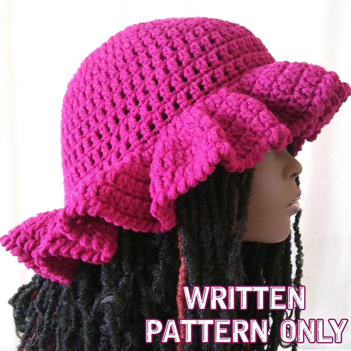 Subtle Ruffle Simple Subtle Ruffle Bucket Hat Pattern, Crochet Bucket Hat Pattern ...