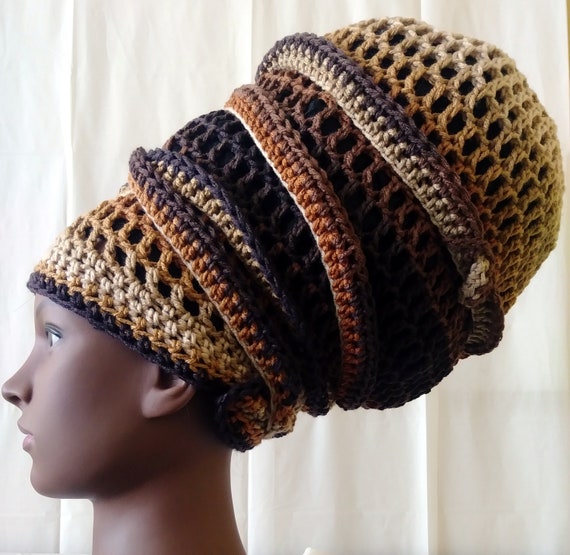 Crochet Head Wrap Dreadlock Tie Rasta Turban African Hair Tie Etsy