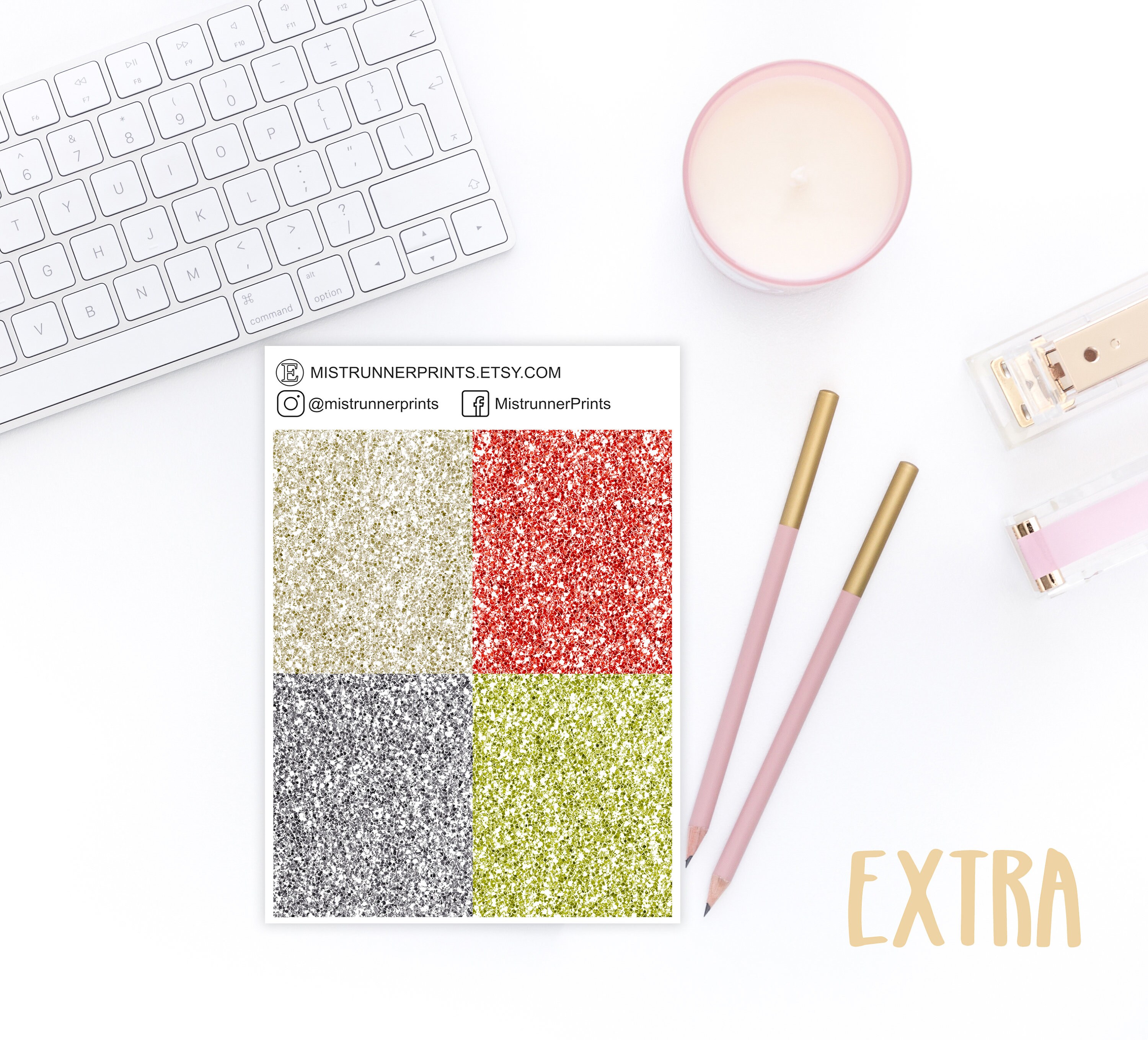 Red Poppy Flower Weekly Planner Sticker Kit - Etsy