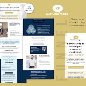 Mini Class Magic GHL Masterclass Funnel Template for GoHighLevel