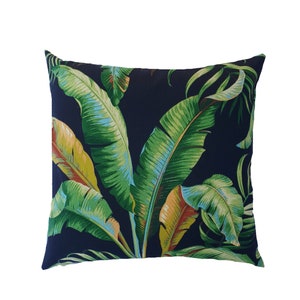 Tropical Outdoor Cushion Cover, Cover Only, Outdoor Pillows, Green Cushions, Scatter cushions, Tropical Pillows, Chair Cushion