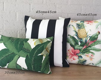 Tropical Outdoor Cushion Cover, Cover Only, Scatter Cushions, Green Cushions, Tommy Bahama cushions, Tropical Pillows, Daybed Cushions