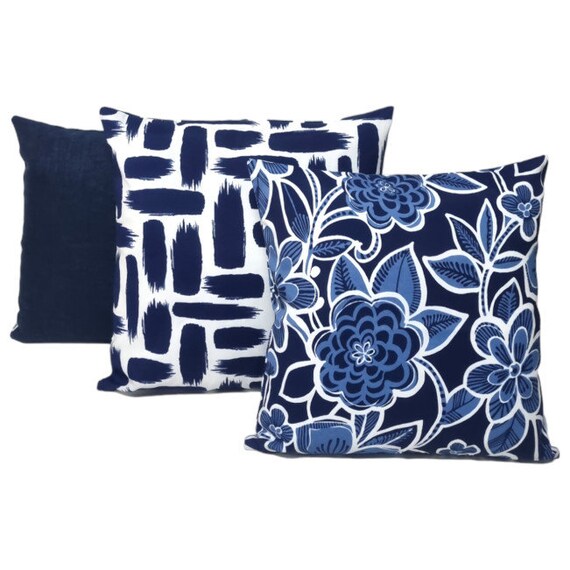 Blue Tropical Outdoor Cushion Cover Cover Only Palm Tree