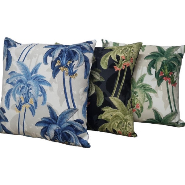 Tropical Outdoor Cushion Cover, Cover Only, Scatter Cushions, Palm Tree Cushions, Tommy Bahama cushions, Tropical Pillows