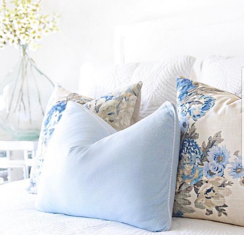 Hamptons Style Cushions Hampton's Pillows Blue and White Etsy