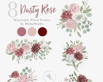 Dusty rose flowers | Etsy