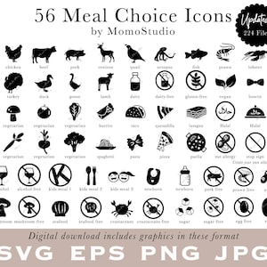 Meal/food Selection Self-adhesive Wax Seal Stickers/peel & Stick Wax Seals  Chicken/bread/gluten Free/ Vegetarian Set of 25 