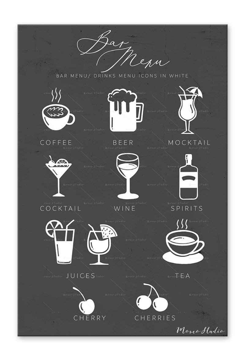 Free Free Wedding Bar Menu Svg 112 SVG PNG EPS DXF File