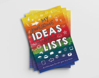My Awesome Ideas and Lovely Lists | Notebook for ideas, lists, sketches, doodles, and more | Gifts for boys and girls | Creative kids