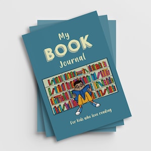 My Book Journal / Un diario para niños que aman la lectura / Regalos para niños y niñas / Regalos para ratones de biblioteca, amantes de los libros y lectores jóvenes