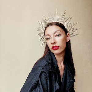 Halo crown / Gold crown / Star Crown / Met Gala Crown