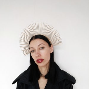 Halo crown / Gold crown / Sunburst Crown / Met Gala Crown