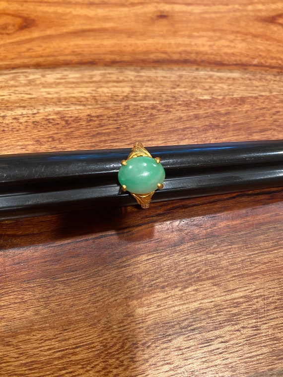 22k Gold Jade Ring