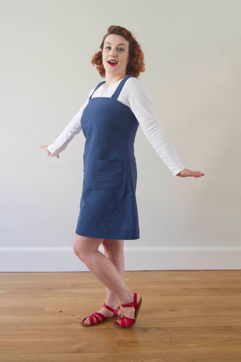 Women's Pinafore Dress PDF Pattern-digital Download - Etsy UK