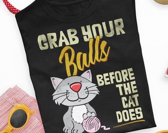 Funny Knitting Shirt, Cat Lover Gifts