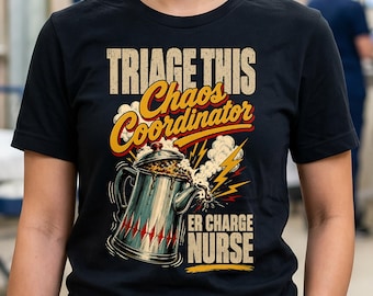 ER Charge Nurse Shirt, Funny Emergency Room Triage Nursing Gift, Vintage Distressed