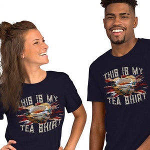 British Tea Shirt This Is My Tea Shirt - Funny Tea T Shirt - Cup Of Tea Shirt - My Tea TShirt - Tea Lover Tee - Softstyle Unisex T-Shirt