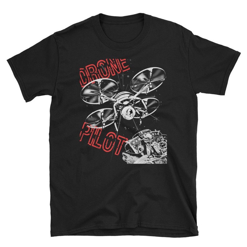 Unisex Cotton T-Shirt Quadcopter Drone Pilot Shirt Drone Pilot Gift Part 107 Drone Operator Tee Drone Racing TShirt RPV FPV UAV