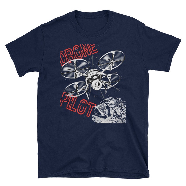 Unisex Cotton T-Shirt Quadcopter Drone Pilot Shirt Drone Pilot Gift Part 107 Drone Operator Tee Drone Racing TShirt RPV FPV UAV